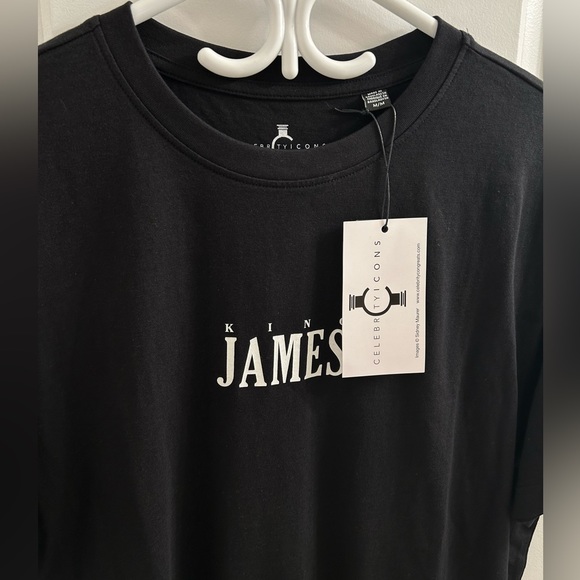 Only & Sons CelebrityIcons Lebron James “King James” Men’s Black T-shirt Sz M - Picture 3 of 12